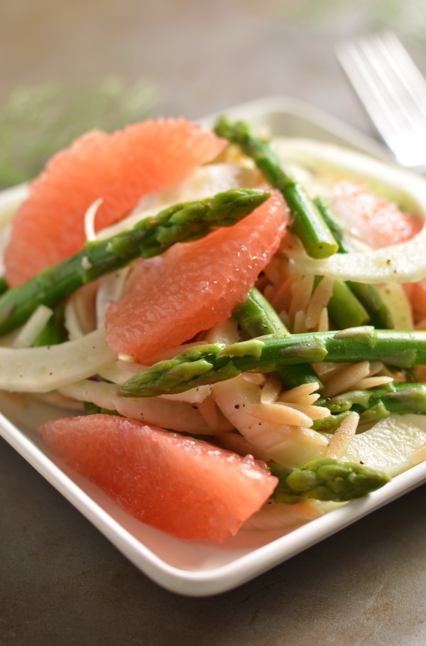 Spring Orzo Salad with Fennel and Asparagus