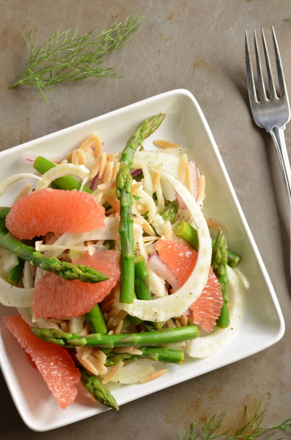 Spring Orzo Salad with Fennel and Asparagus