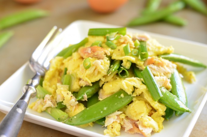 Smoked Trout Scramble For One