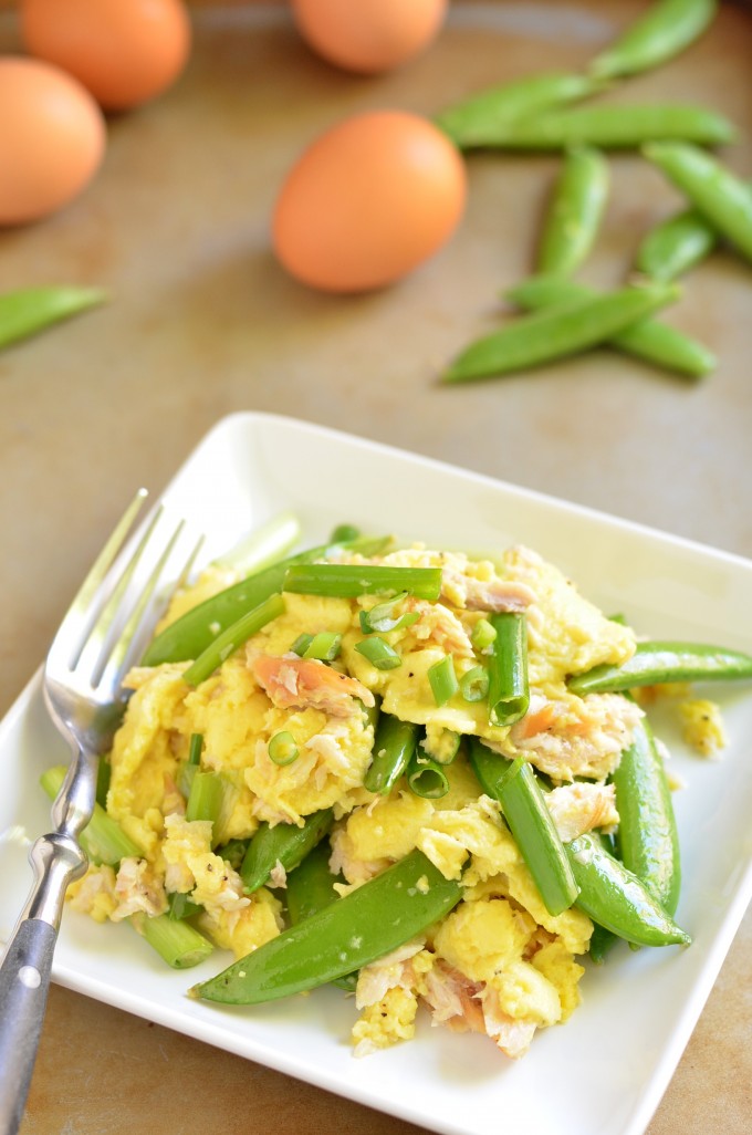 Smoked Trout Scramble For One