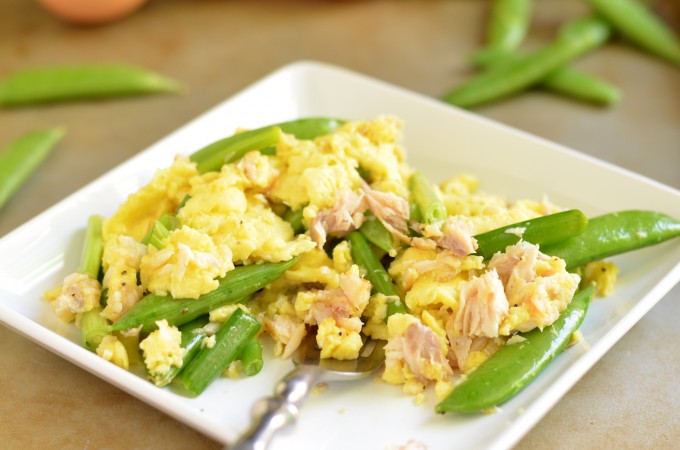 Smoked Trout Scramble For One