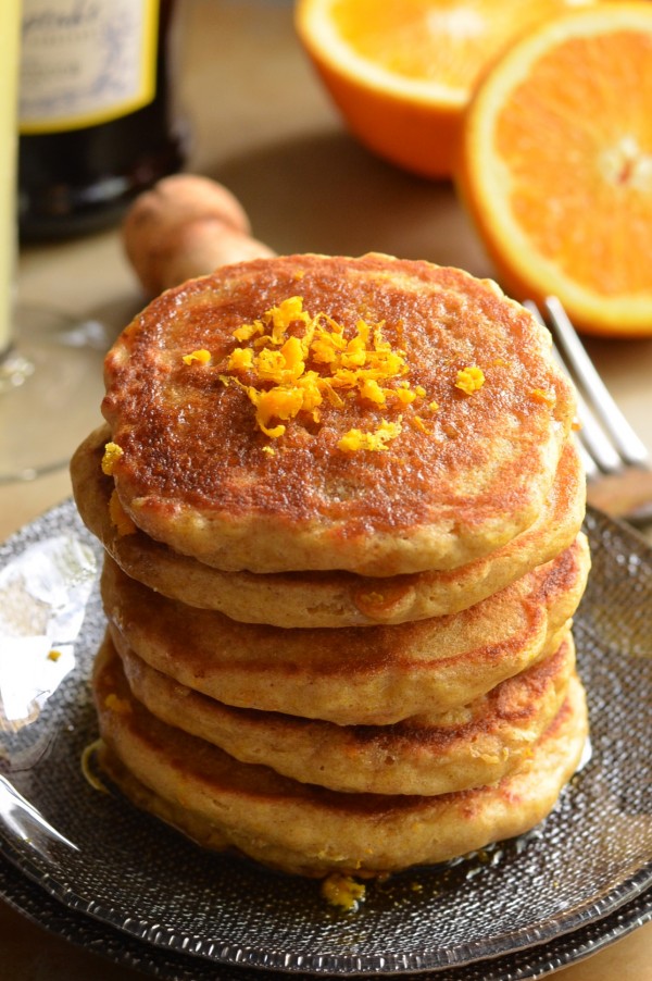 Mimosa Pancakes