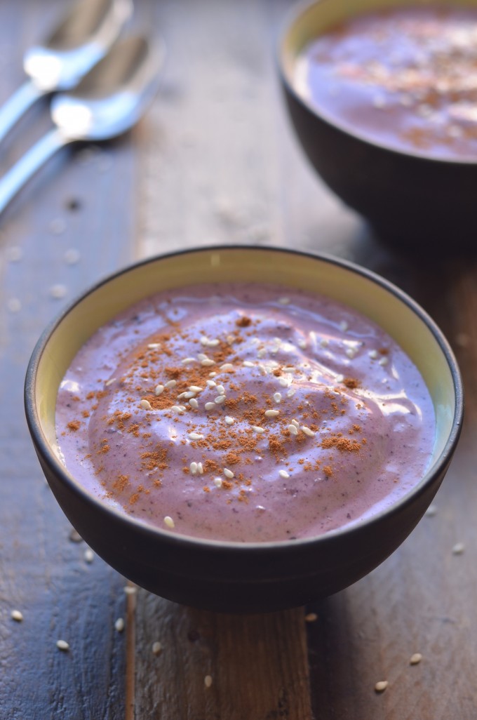 Blueberry Tahini Smoothie