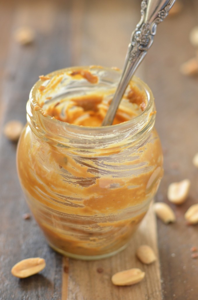 Crunchy Flaxseed Peanut Butter