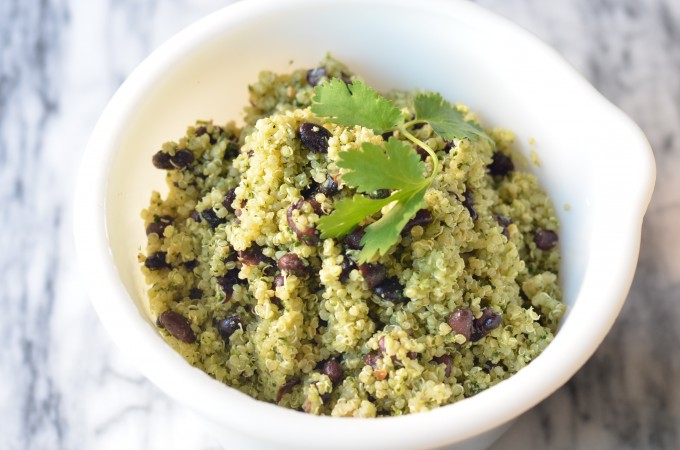 Portobello Quinoa Wraps with Cilantro Pepita Pesto