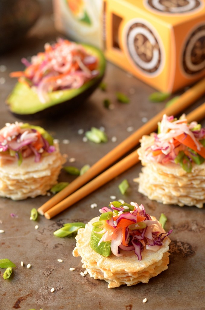 Stuffed Avocados with Crunchy Asian Cabbage Slaw | coffeeandquinoa.com