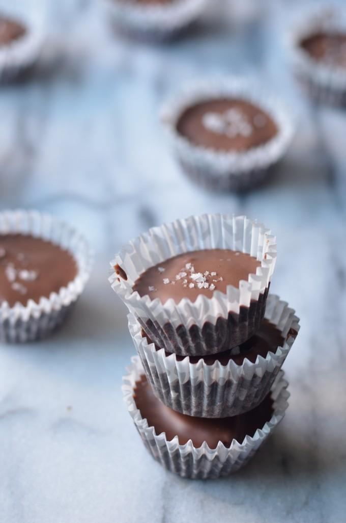 Milk Chocolate Peanut Butter & Jelly Cups | coffeeandquinoa.com