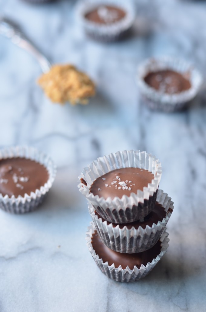 Milk Chocolate Peanut Butter & Jelly Cups | coffeeandquinoa.com