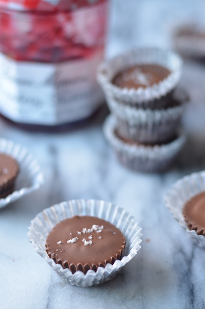 Milk Chocolate Peanut Butter & Jelly Cups | coffeeandquinoa.com