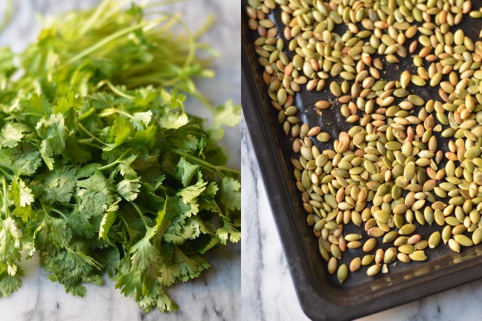 Portobello Quinoa Wraps with Cilantro Pepita Pesto