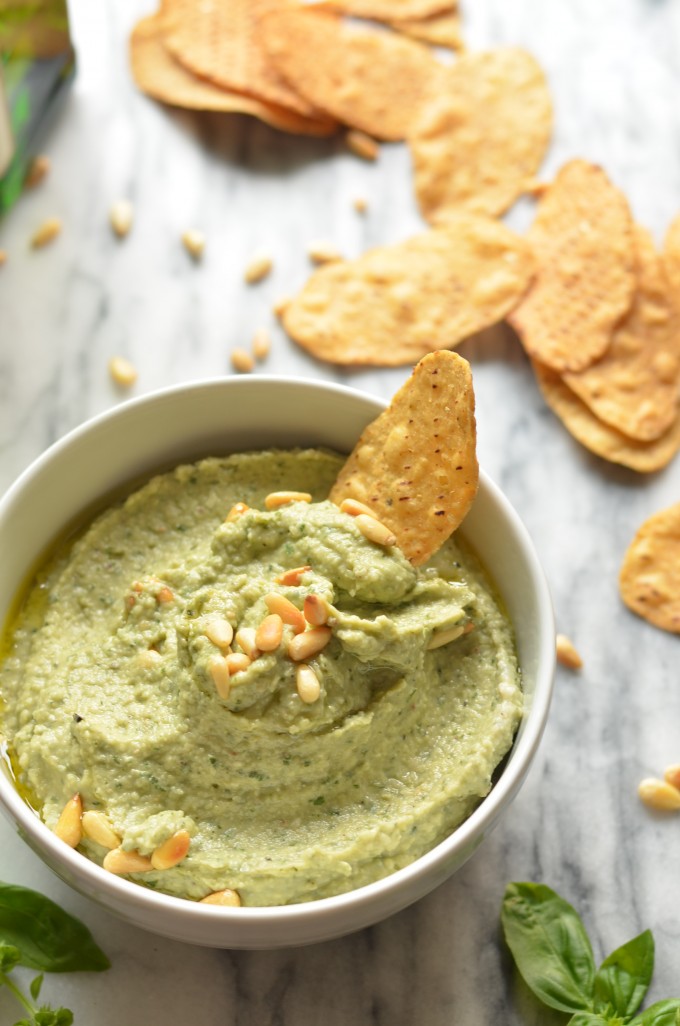 White Bean and Pesto Dip | coffeeandquinoa.com