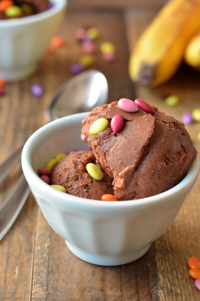 Chocolate SunButter Banana Ice Cream