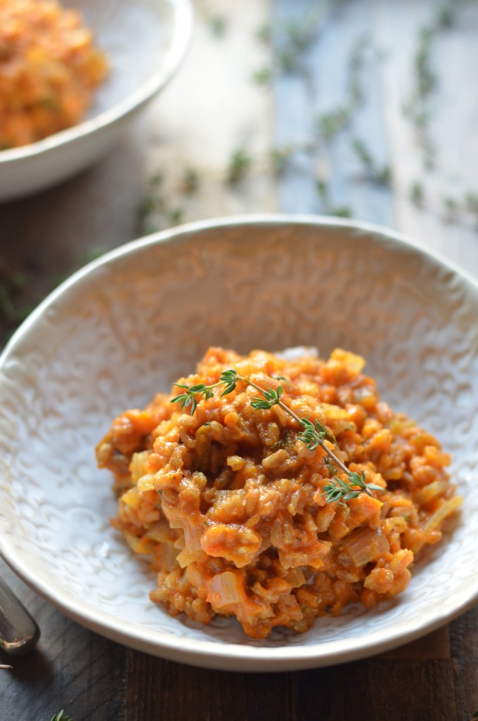 Carrot Farro Risotto | coffeeandquinoa.com