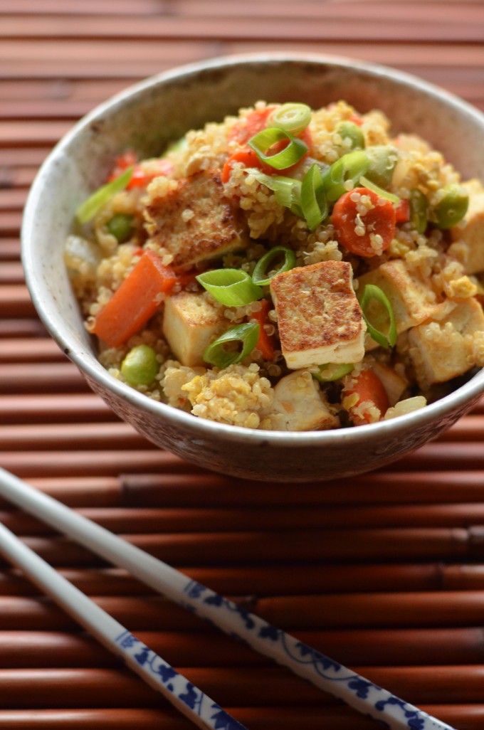 Quinoa Fried Rice with Tofu | coffeeandquinoa.com