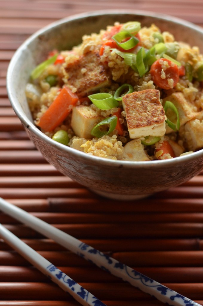 Quinoa Fried Rice with Tofu | coffeeandquinoa.com