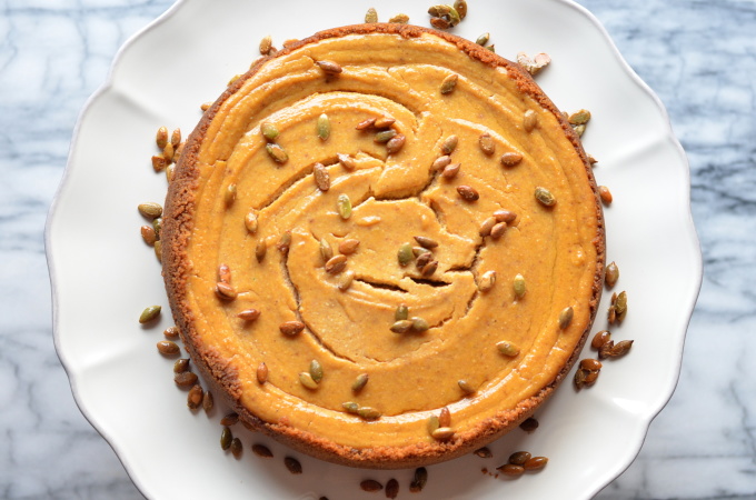 Butternut Squash Ricotta Cheesecake | coffeeandquinoa.com