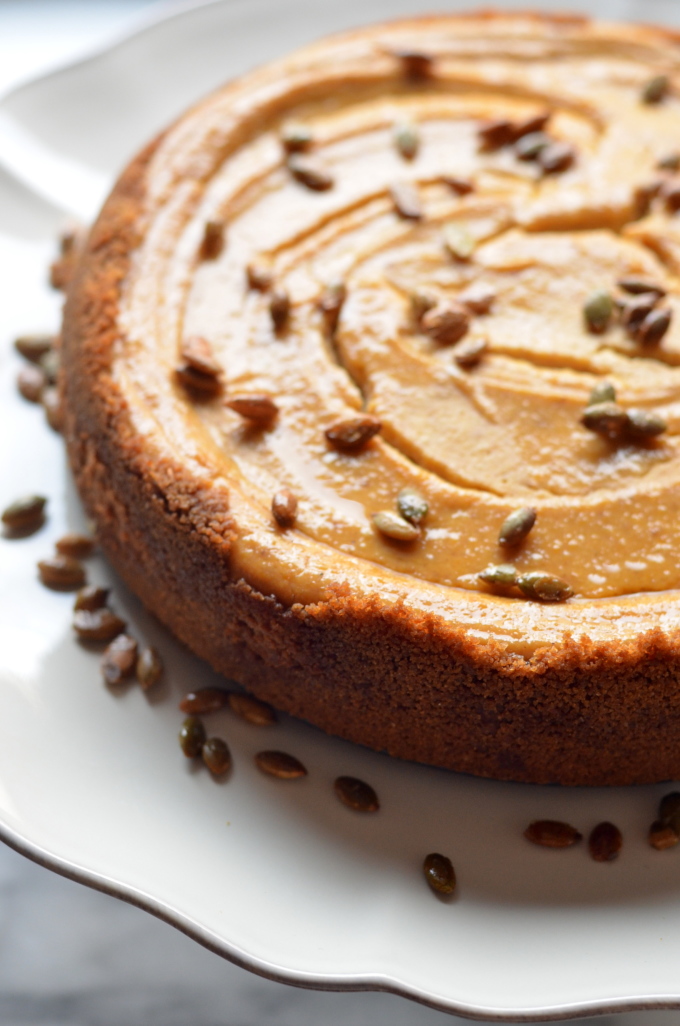 Butternut Squash Ricotta Cheesecake | coffeeandquinoa.com