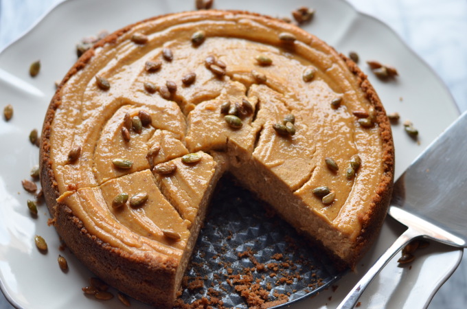 Butternut Squash Ricotta Cheesecake | coffeeandquinoa.com