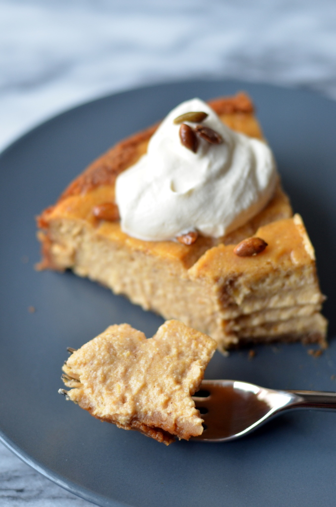 Butternut Squash Ricotta Cheesecake | coffeeandquinoa.com