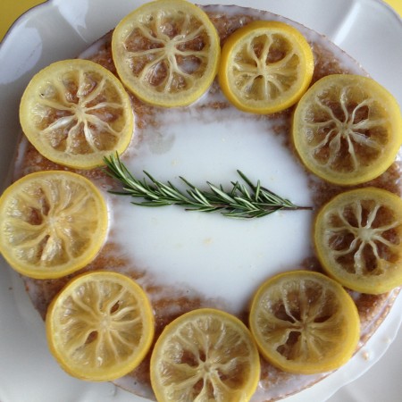 lemon rosemary olive oil cake from coffee & quinoa