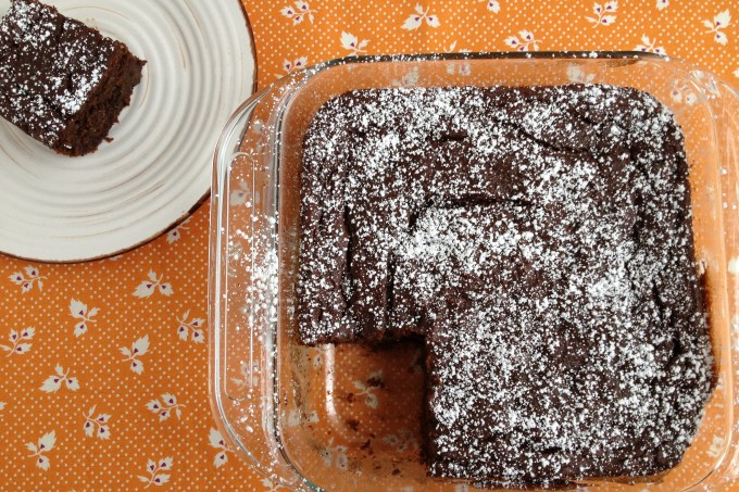 fudgy chocolate pumpkin cake from coffee and quinoa