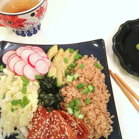 sweet potato sushi bowl