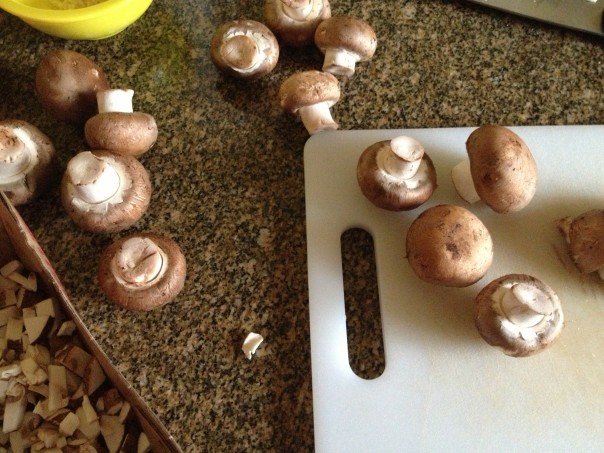 mushroom & mascarpone crostini