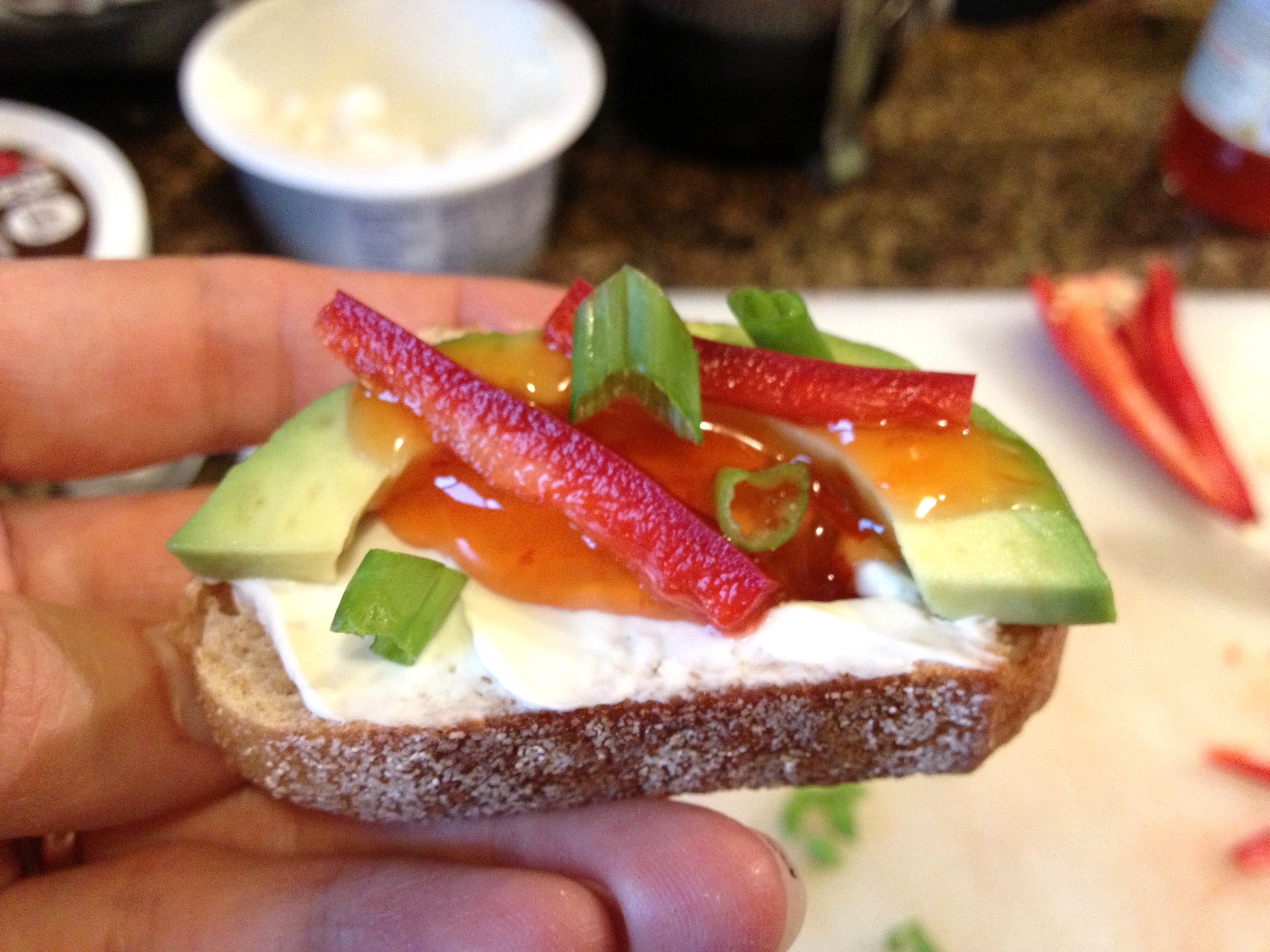 christmas chili crostini