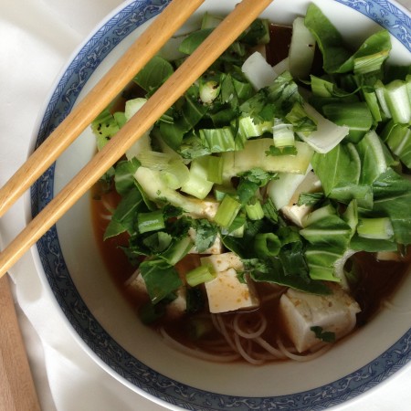 noodles in spicy lemongrass broth