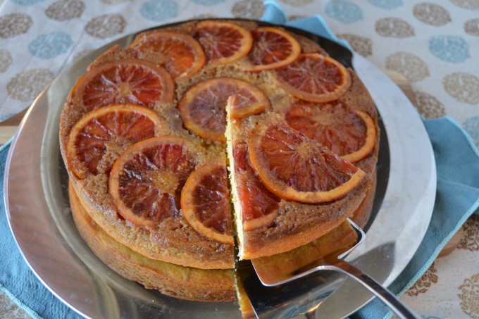 Blood Orange, Rosemary & Pine Nut Upside Down Cake | coffeeandquinoa.com