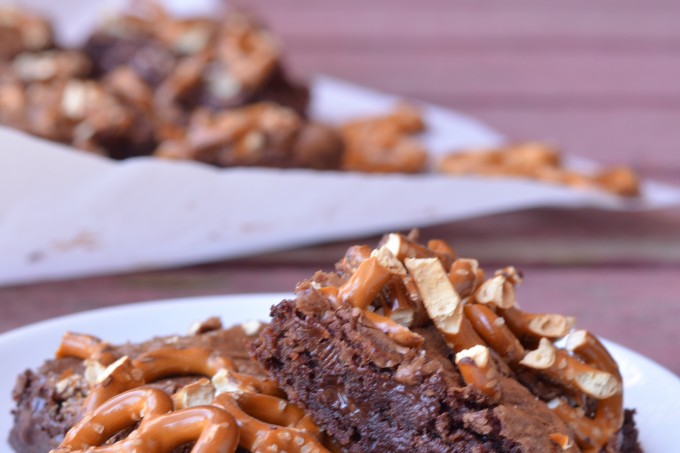 Outrageously Fudgy Pretzel Brownies