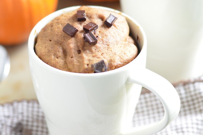 Whole Wheat Pumpkin Spice Mug Cake