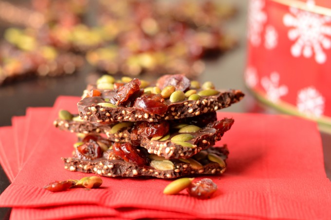 Quinoa Chocolate Bark, 3 Ways