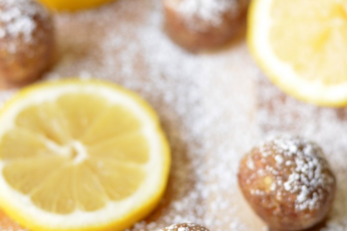 Raw Lemon Bar Bites