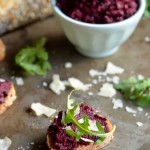 Beet Pesto Toasts