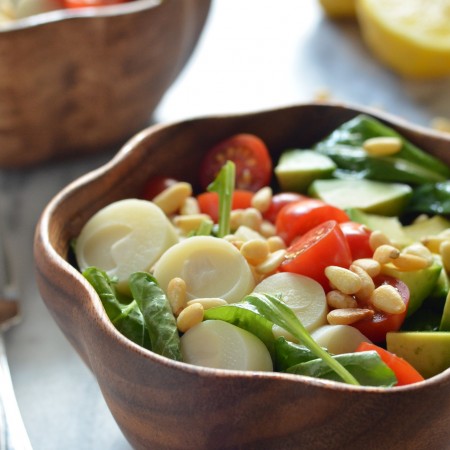 My Favorite Arugula Salad with Honey-Lemon Dressing