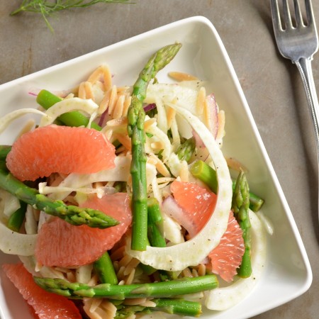 Spring Orzo Salad with Fennel and Asparagus