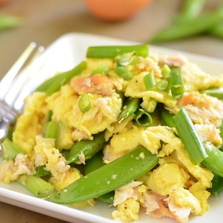 Smoked Trout Scramble For One