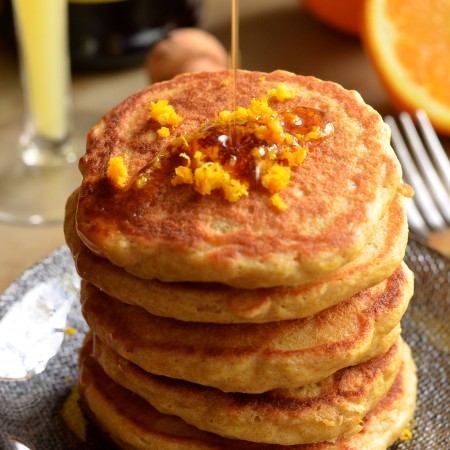 Mimosa Pancakes