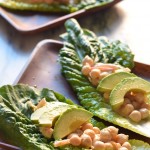 Chickpea Caesar Salad Wraps