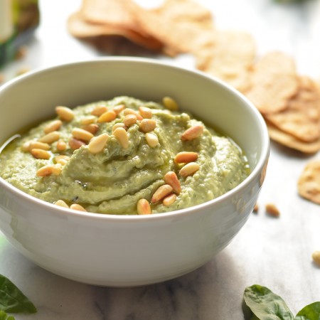 White Bean and Pesto Dip | coffeeandquinoa.com