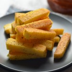 Cheesy Baked Polenta Fries with Tamarind Ketchup | coffeeandquinoa.com