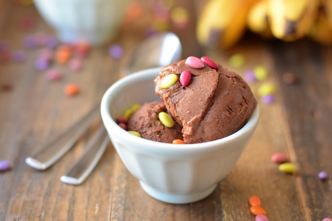 Chocolate SunButter Banana Ice Cream