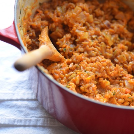 Carrot Farro Risotto | coffeeandquinoa.com