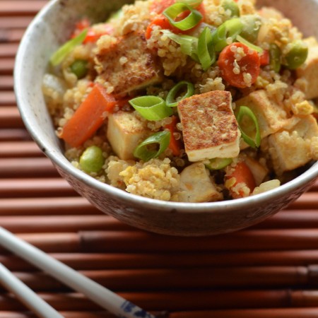 Quinoa Fried Rice with Tofu | coffeeandquinoa.com