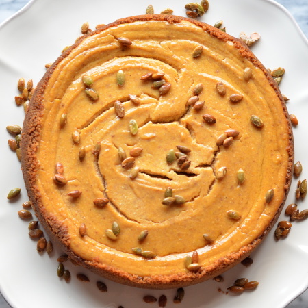 Butternut Squash Ricotta Cheesecake | coffeeandquinoa.com